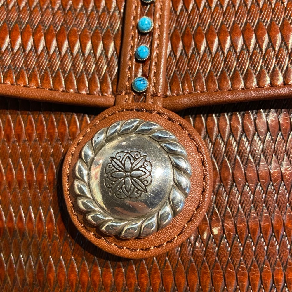 Brighton leather woven crossbody bag - Picture 10 of 10